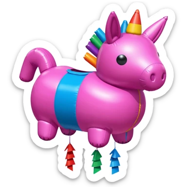 jeff koons spam yeti pink inflatable pinata sticker