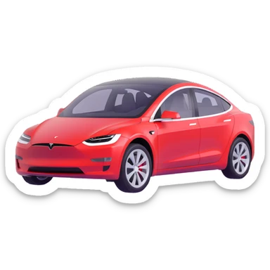 Tesla electric car sticker