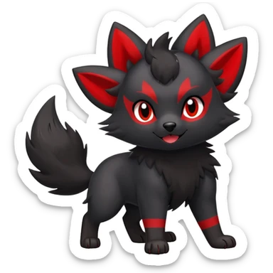 Houndour-Zorua (full body) sticker