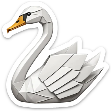 Origami swan like Prison Break version which Michel Scolfild made one. sticker