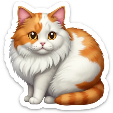 A cat with a big butt  sticker