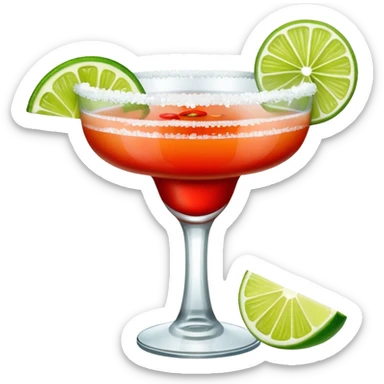 Spicy tajin rim mezcal margarita sticker