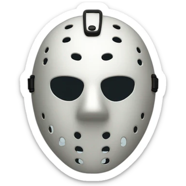Friday 13th hockey mask sticker