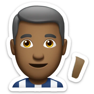 soccer coach with notebook sticker