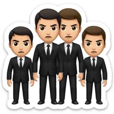 joseph's 10 brothers in bible story with jealous angry faces sticker