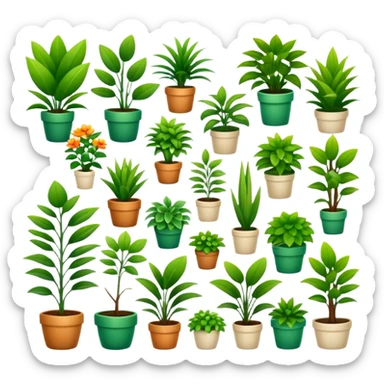 Houseplants everywhere  sticker