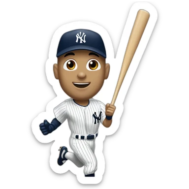 Derek jeter scores a run sticker