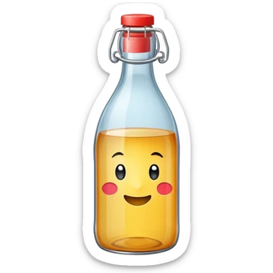 en botella y debe decir syrup simple sticker