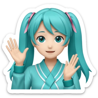 Hatsune Miku Clapping sticker