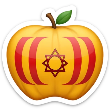 
symbol translation from Arabic to Spanish, that shows one leter or symbol from each language sticker