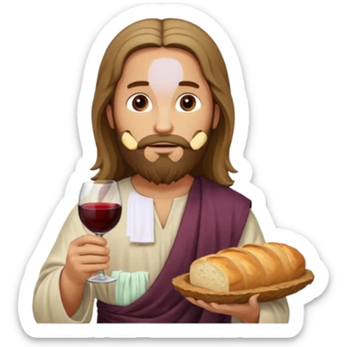 JESUS GIVING COMMUNION sticker