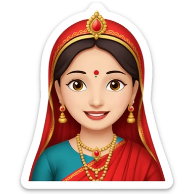 Daya bhabhi from Tmkoc serelak saying e maa mata jiiiii!!!! sticker