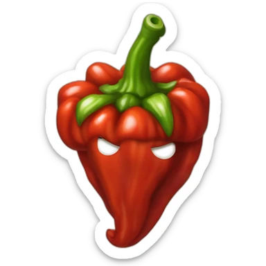 chili pepper TRINIDAD MORUGA SCORPION sticker