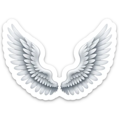 Angel wing sticker