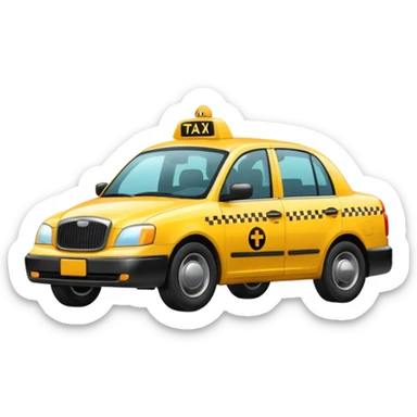 taxi cab sticker