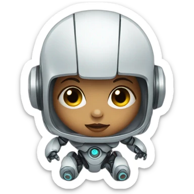 Robot baby sticker