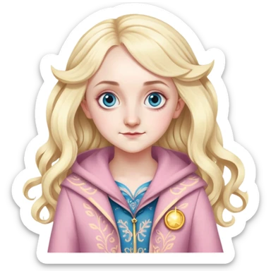 Evanna Lynch is Luna Lovegood in harry potter sticker