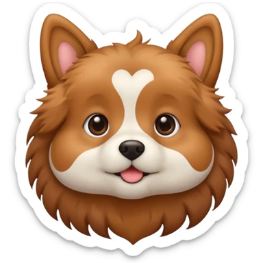 cute dog in vast universe sticker