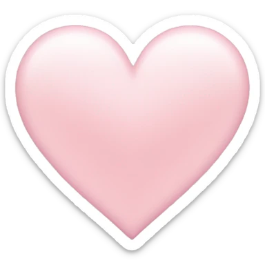 light pink heart sticker