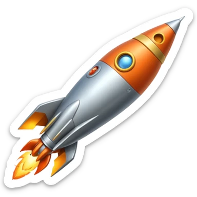rocket-powered animal sticker