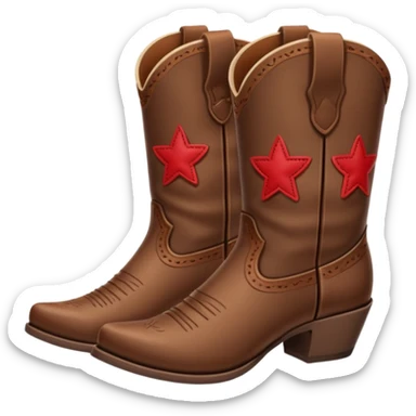 cowgirl boots cute a tiny bit of red on it NO TEAL  sticker