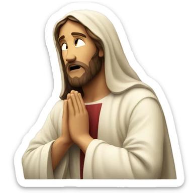 jesus christ pray sticker