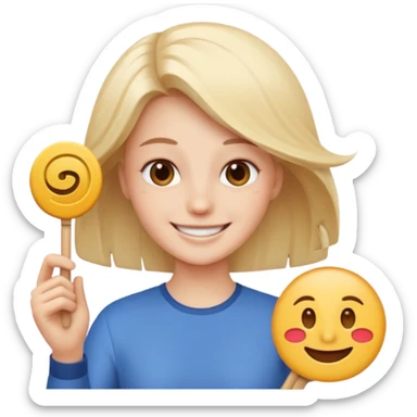 cartoon person fanning themselves emoji sticker