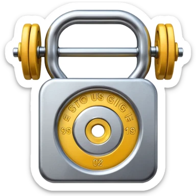 weight gym no human sticker