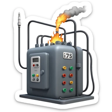 exploded substation sticker