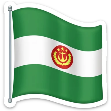 Just do a simple flag I want to put in my bio. Have u seen the panjshir flag do that it’s not in the emojis but make it exactly like the picture don’t add anything else. something on the middle search it up and make it in a shape of flag like the emojis no it’s goes like green on  sticker