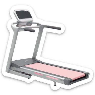 Pastel pink treadmill sticker