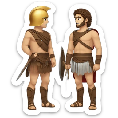 Achilles and Patroclus sticker