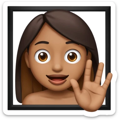 Tourne cet emoji 🤜 de -90 degrés et met le sur la bouche de cette emoji 😭 sticker