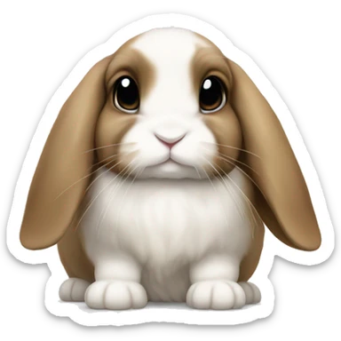 Holland lop rabbit sticker