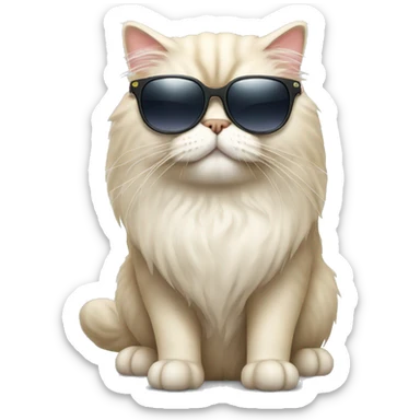 Persian cat with sunglass  sticker