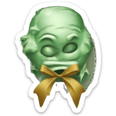 Money with bow sticker