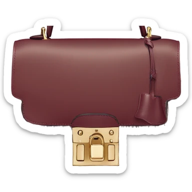 Hermes Mini Kelly bag,burgundi color sticker