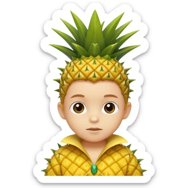 Kids in Fruit Clothes 
A child dressed as a pineapple with spiky yellow costume.



































 sticker