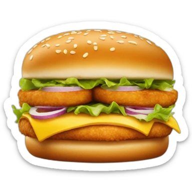 Chiken burger from kfc sticker