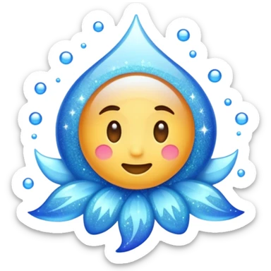 tiny glitter dust floating in the air, very small sparkles scattered everywhere, bright and shiny, like magical fine dust. Rounded, glossy, smooth, soft shadows, white background.




 sticker