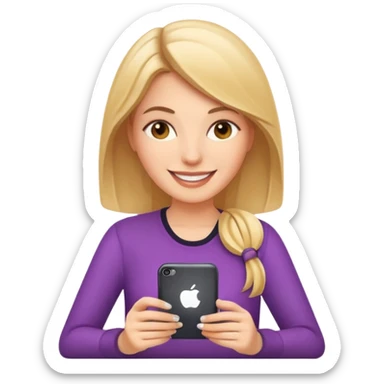 ios tech blogger about apps white female sticker