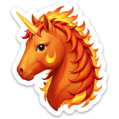 fire horse sticker