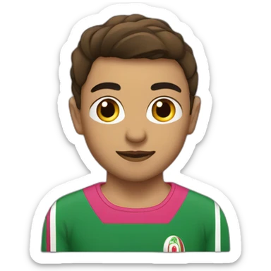 algerien avec un maillot rose sticker