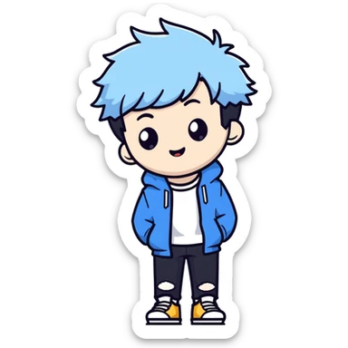 Bang Chan from Stray Kids, K-pop idol sticker