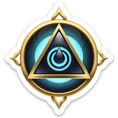 mystic dark symbol sticker