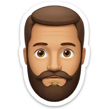 Male, mid fourties’, Brazilian, 183cm, beard sticker