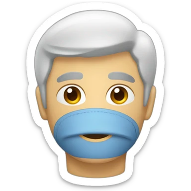 Homme tête dans coude et bras levé sticker