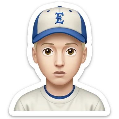 Eminem rapping sticker