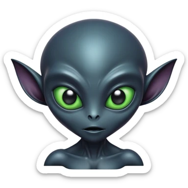 Racism alien sticker