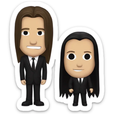 Barney stinson and joey jordison  sticker